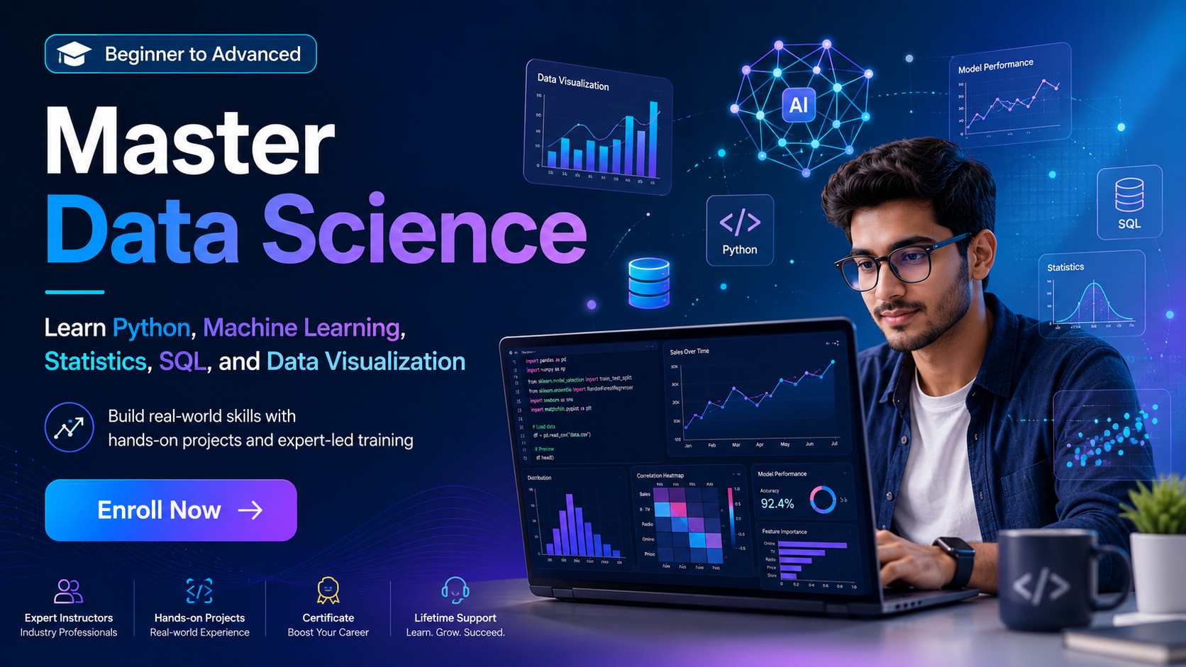 Best Institute for Data Science Certification Course with Placement Training Classes